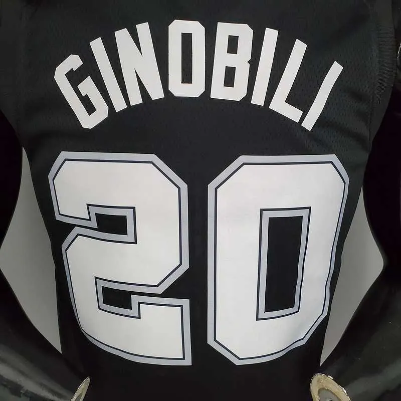 New GINOBILI#20 season Spurs City Edition black 4