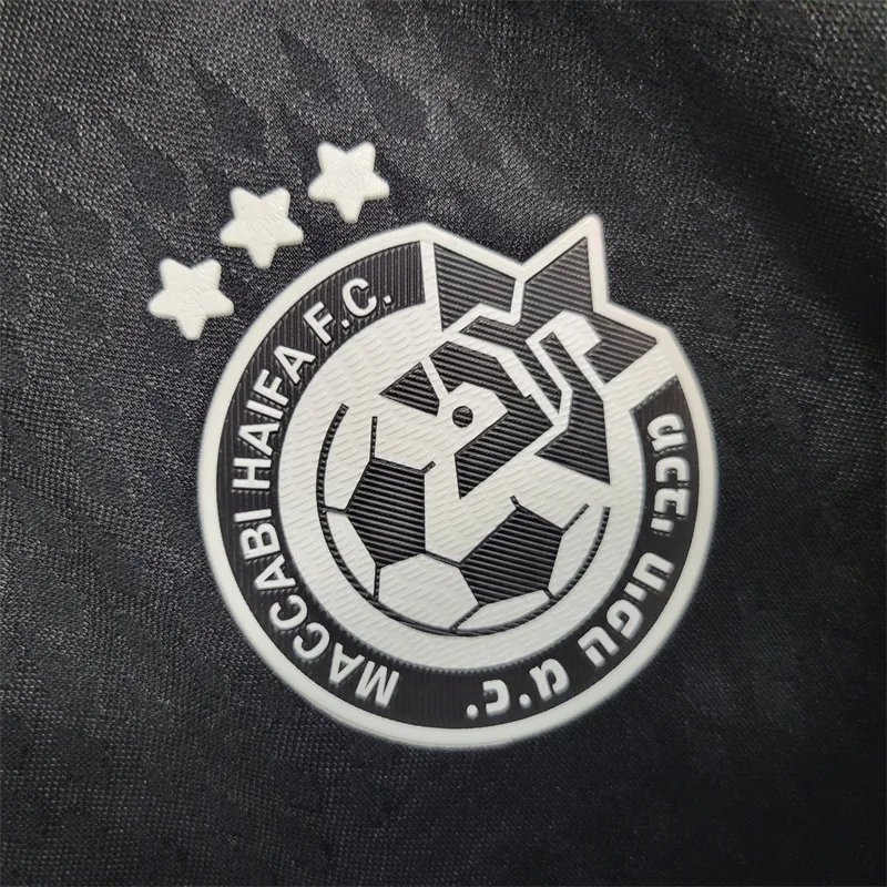 23-24 Maccabi Black away size S-4XL Soccer Jersey 3