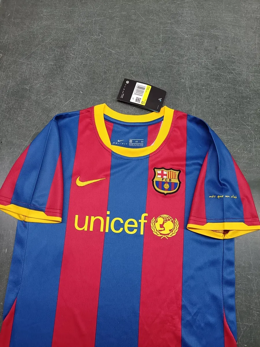 10-11 Barcelona Home Retro Kids Kit Size-16-28 Football Jersey Yupoo 2