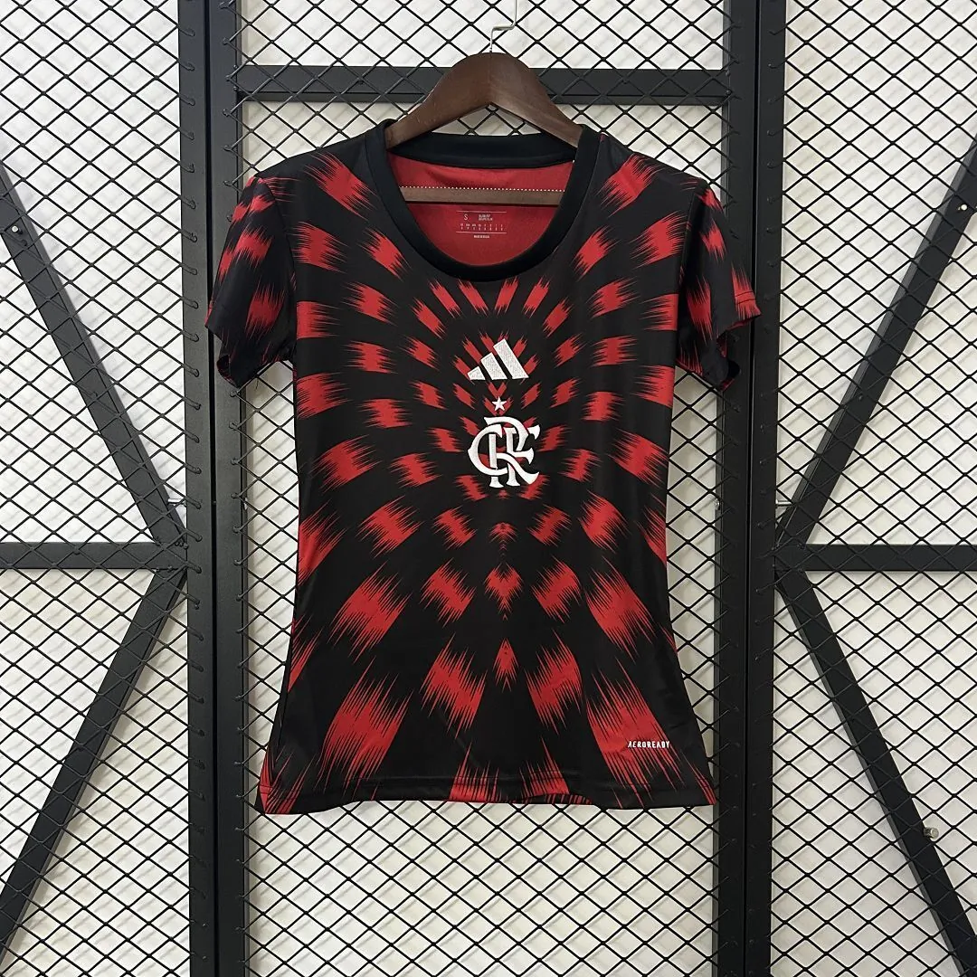 25-26 Flamengo Pre-match Women Soccer Shirt AAAAJersey Dropship Yupoo 7
