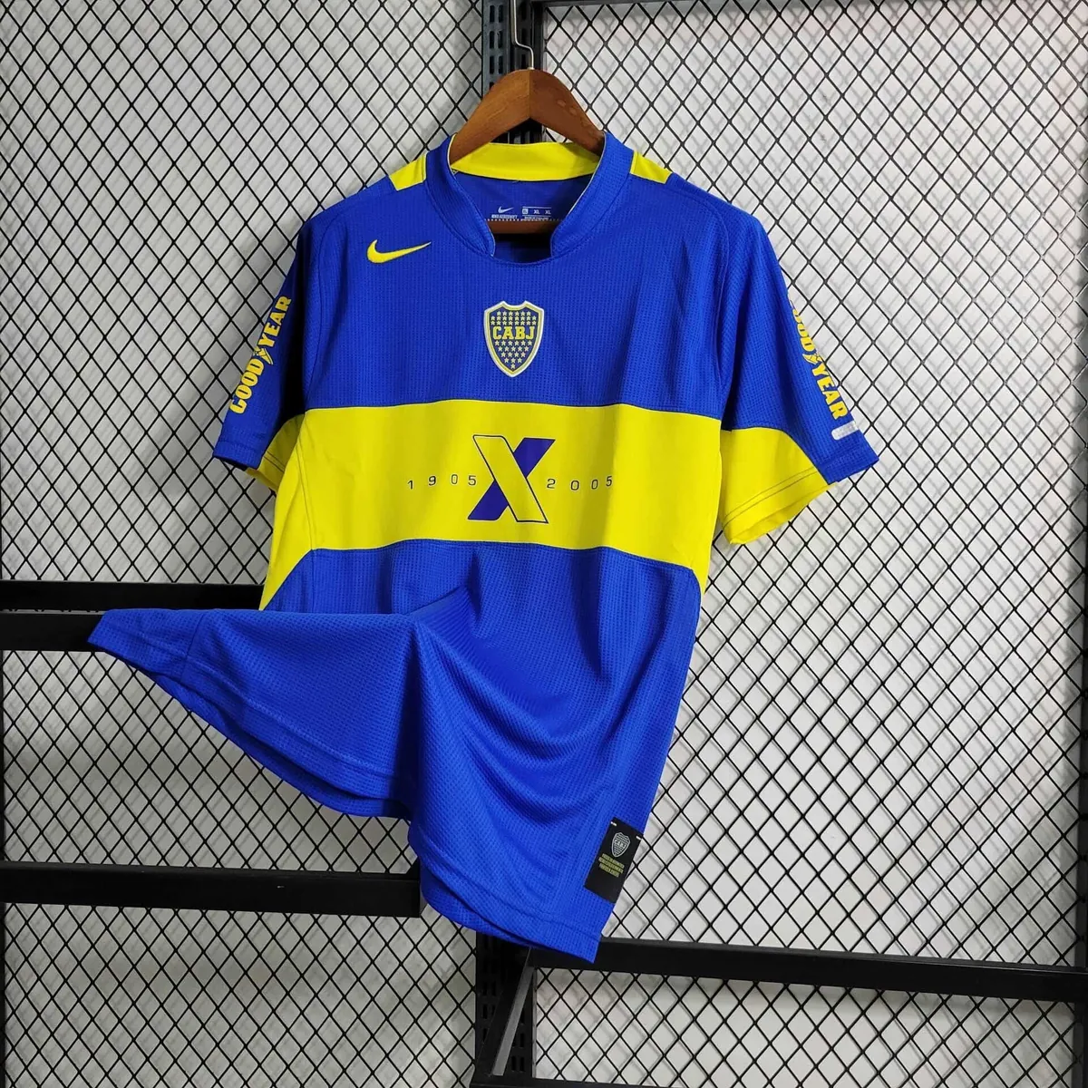 2005 Retro Boca 100th Anniversary Edition S-XXL Cheap Soccer Jerseys 6