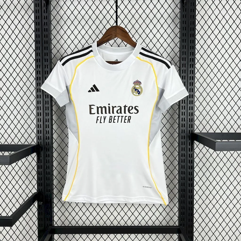 25-26 Real Madrid Home Women Shirt Lady Tee AAAAJersey Supply Yupoo 5