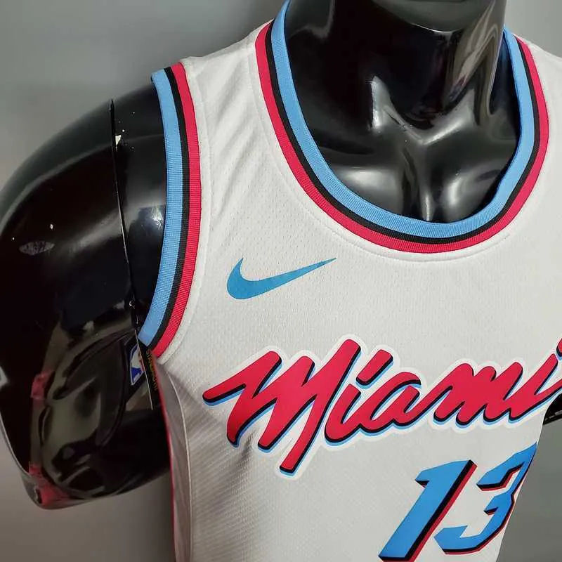ADEBAYO#13 Miami Heat V-neck White 4