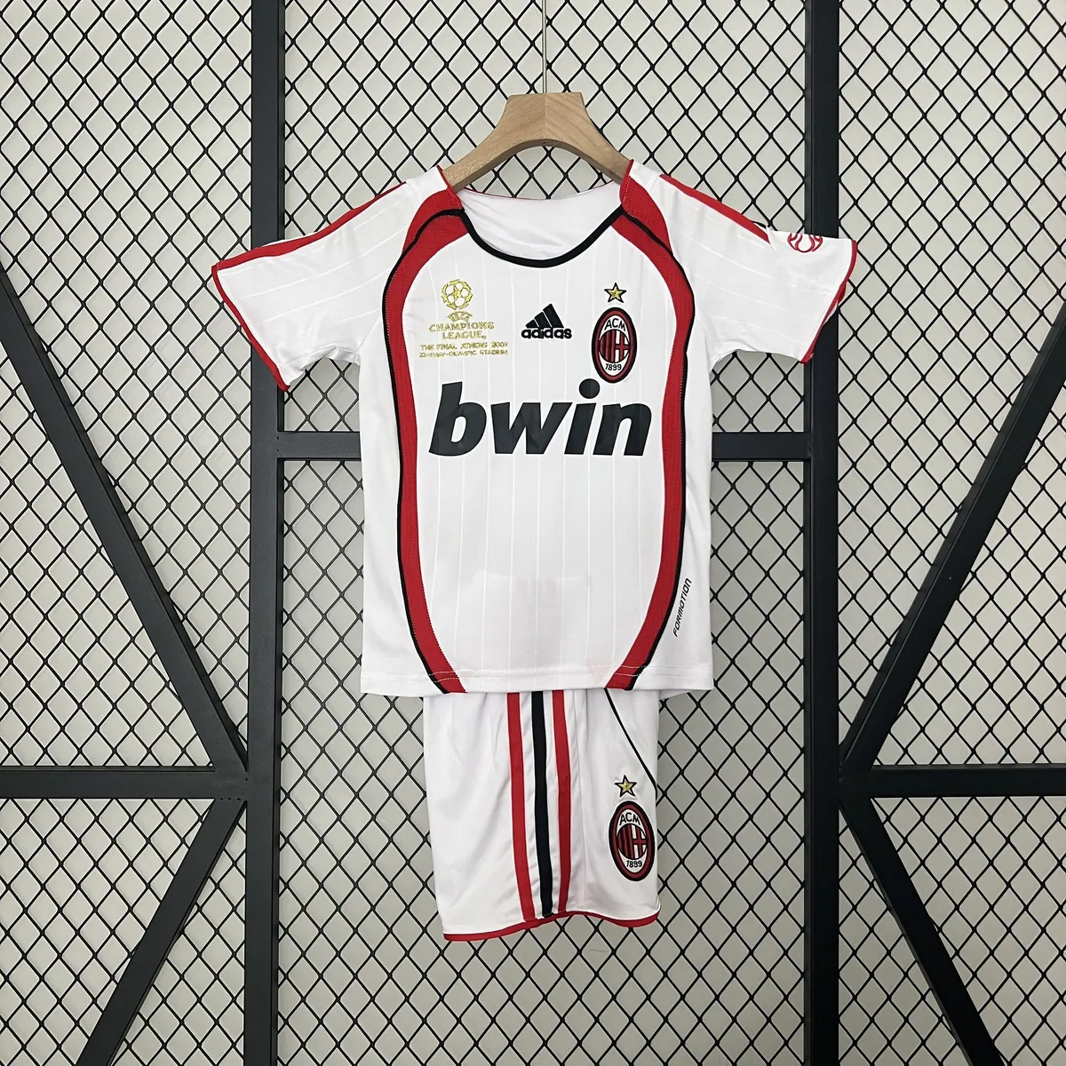 07-08 AC Milan Retro Kid UCL Final Version Kits Sets Jersey Supplier Yupoo 11
