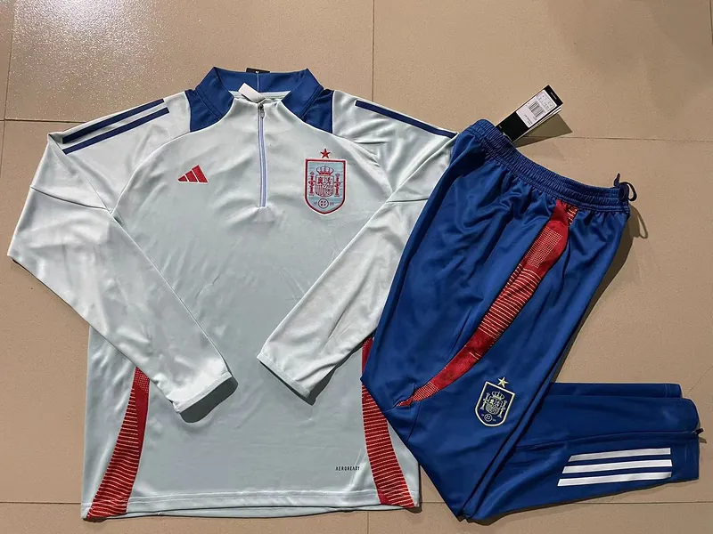 2024 Spain Long Sleeve Training Suit Football Shirts 1