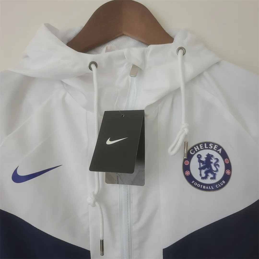 22-23 Chelsea Windbreaker White 3