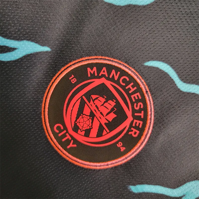 23-24 Manchester City Third away long sleeve size S-4XL Soccer Jerseys 1