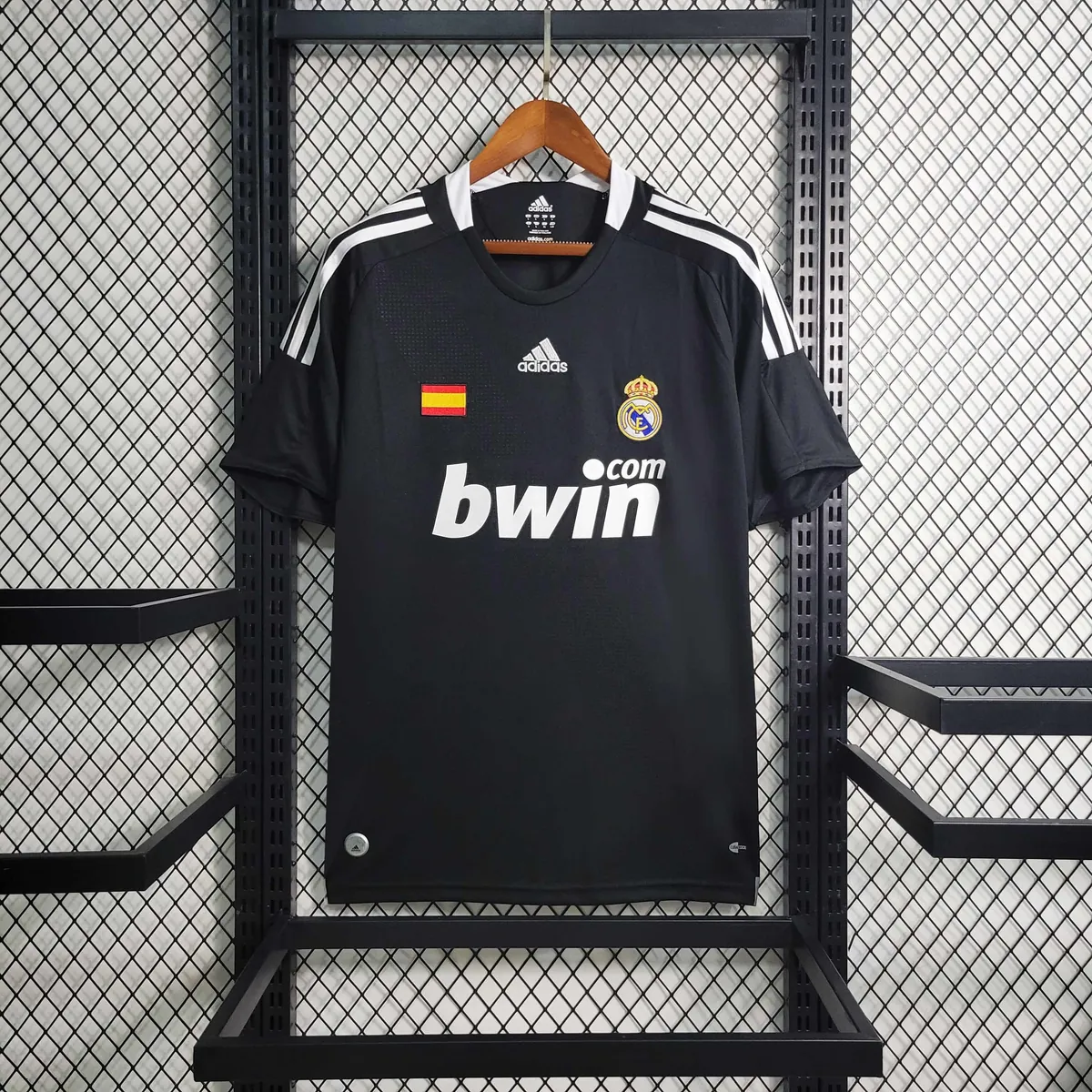 08-09 Real Madrid Retro Third Kit Vintage Black Shirt Soccer Jerseys Yupoo 12