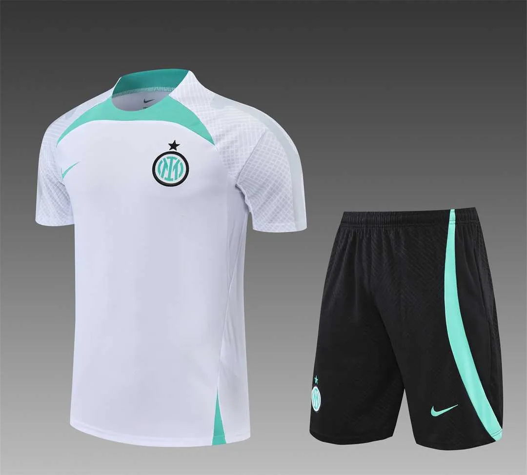 22-23 Inter Milan Training Wear Short Sleeve Kit White 21