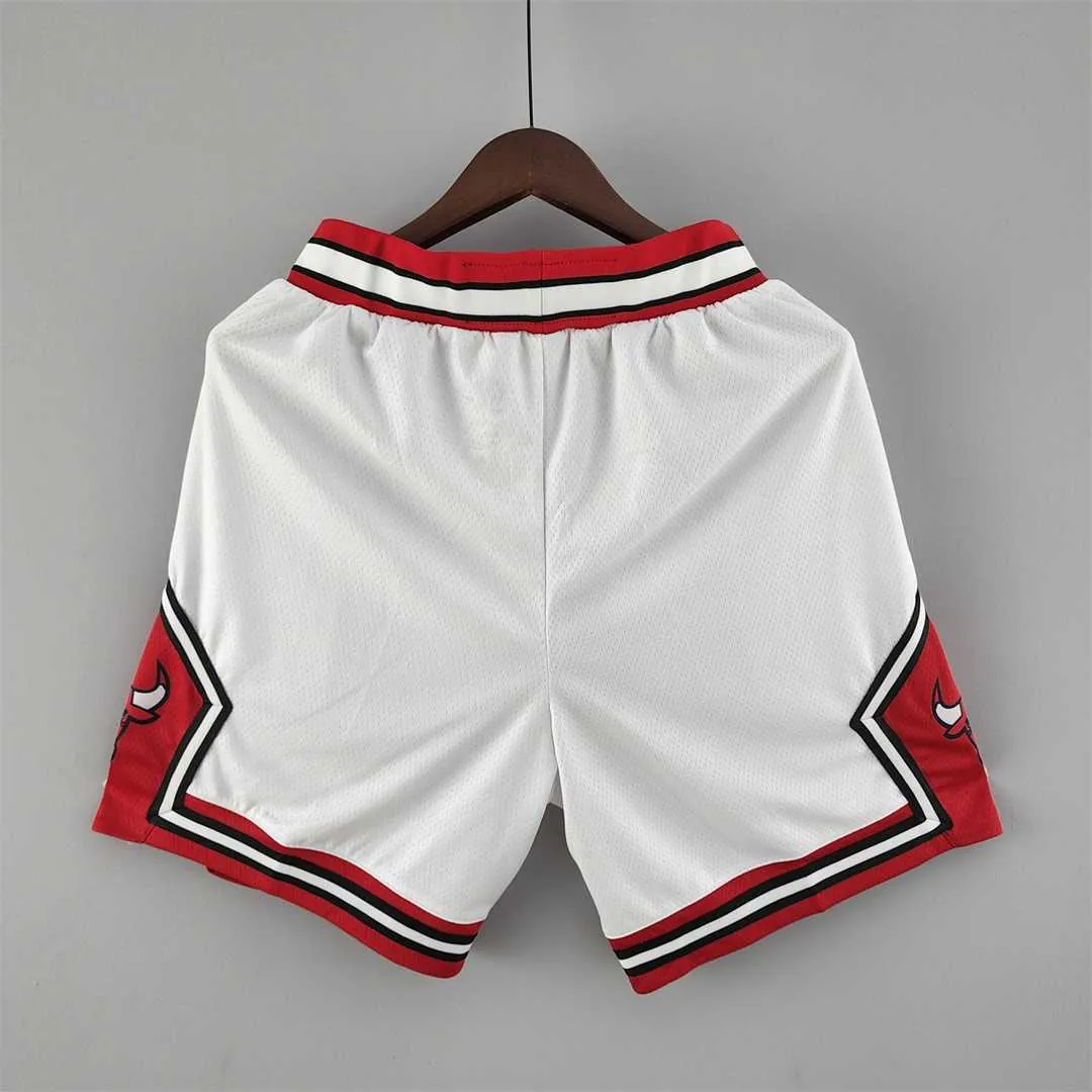 Chicago Bulls white NBA shorts 7