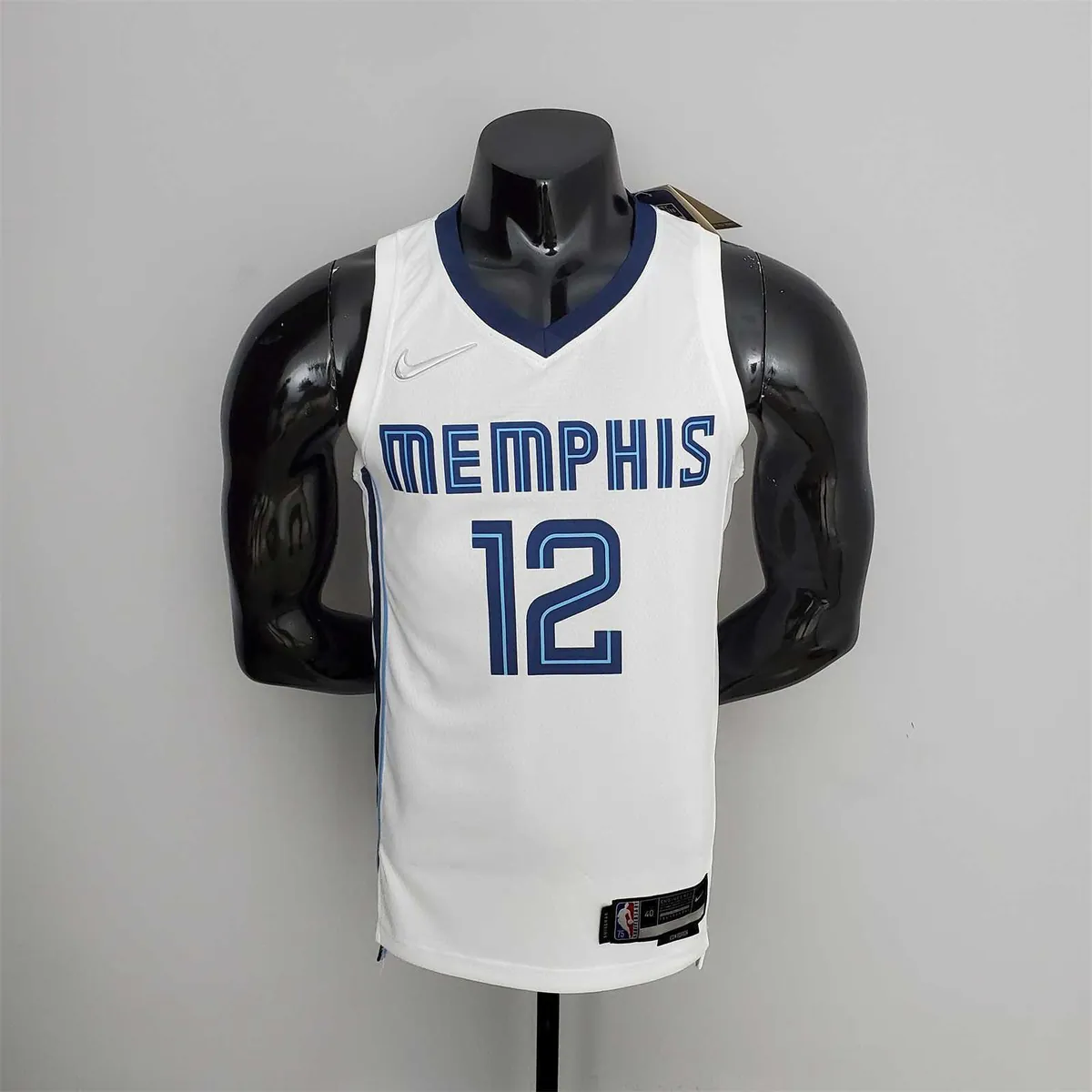 75th Anniversary Memphis Grizzlies MORANT#12 White NBA Jersey 10