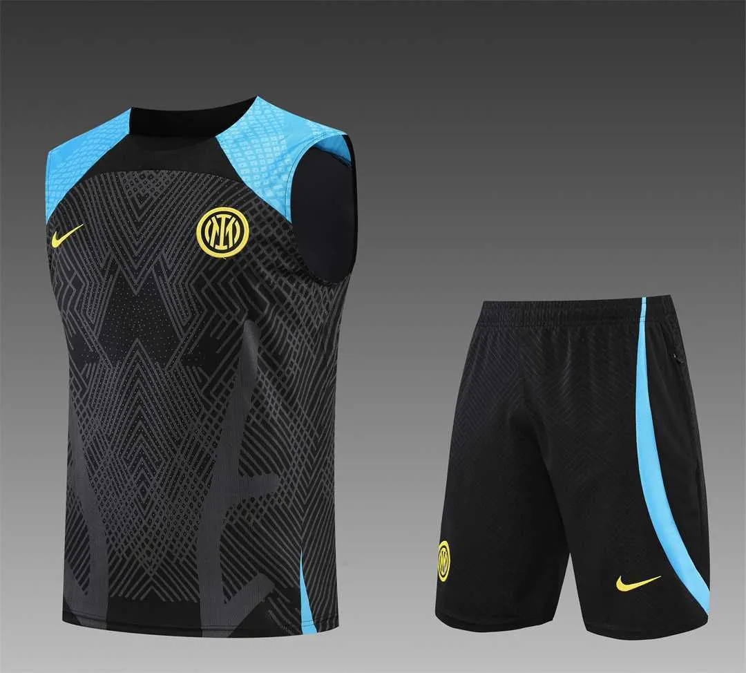 22-23 Inter Milan vest training suit kit Black 21