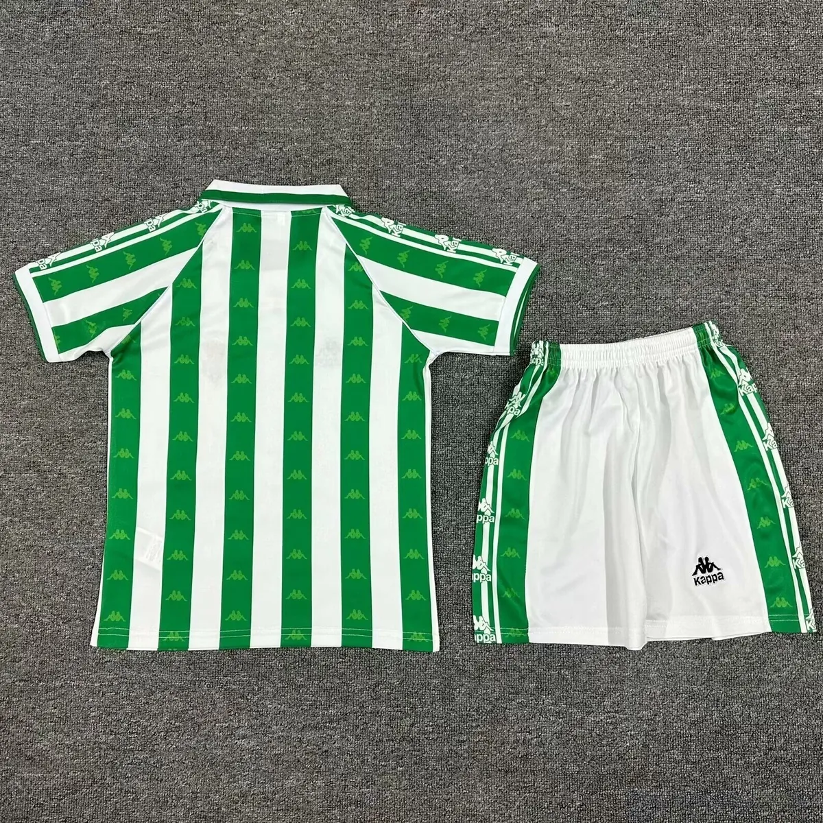 95-97 Betis Home Retro Kid Kits Children Sets Soccer Jerseys Yupoo 1