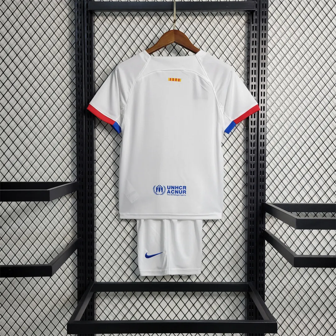 23-24 Barcelona away kids kit 4