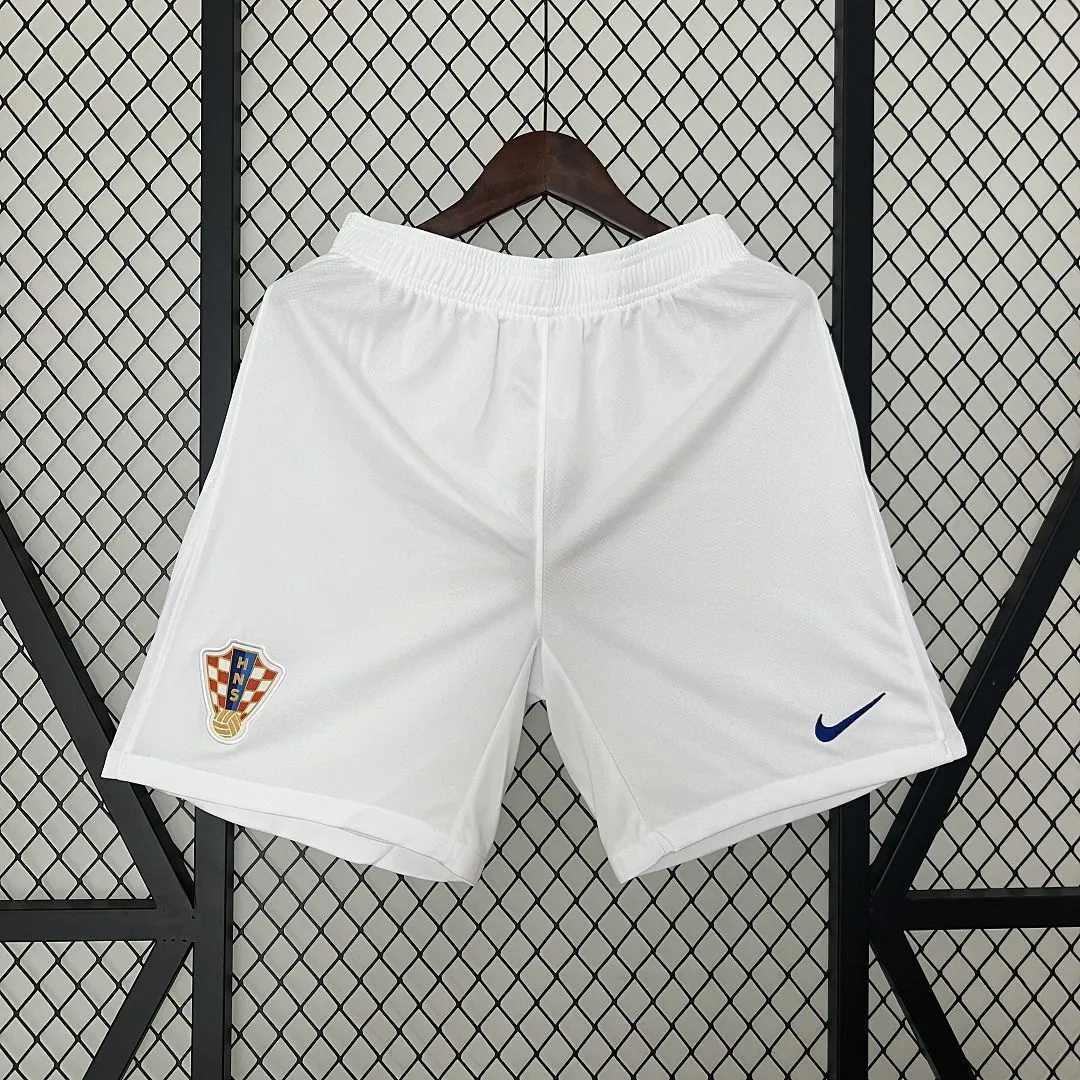 2024 Croatia Home Shorts UEFA Euro Trousers Football Replicas Yupoo 6