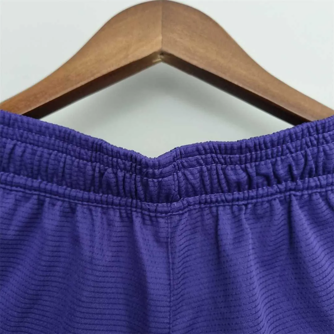 2022 Los Angeles Lakers NBA US Training Shorts Purple 5