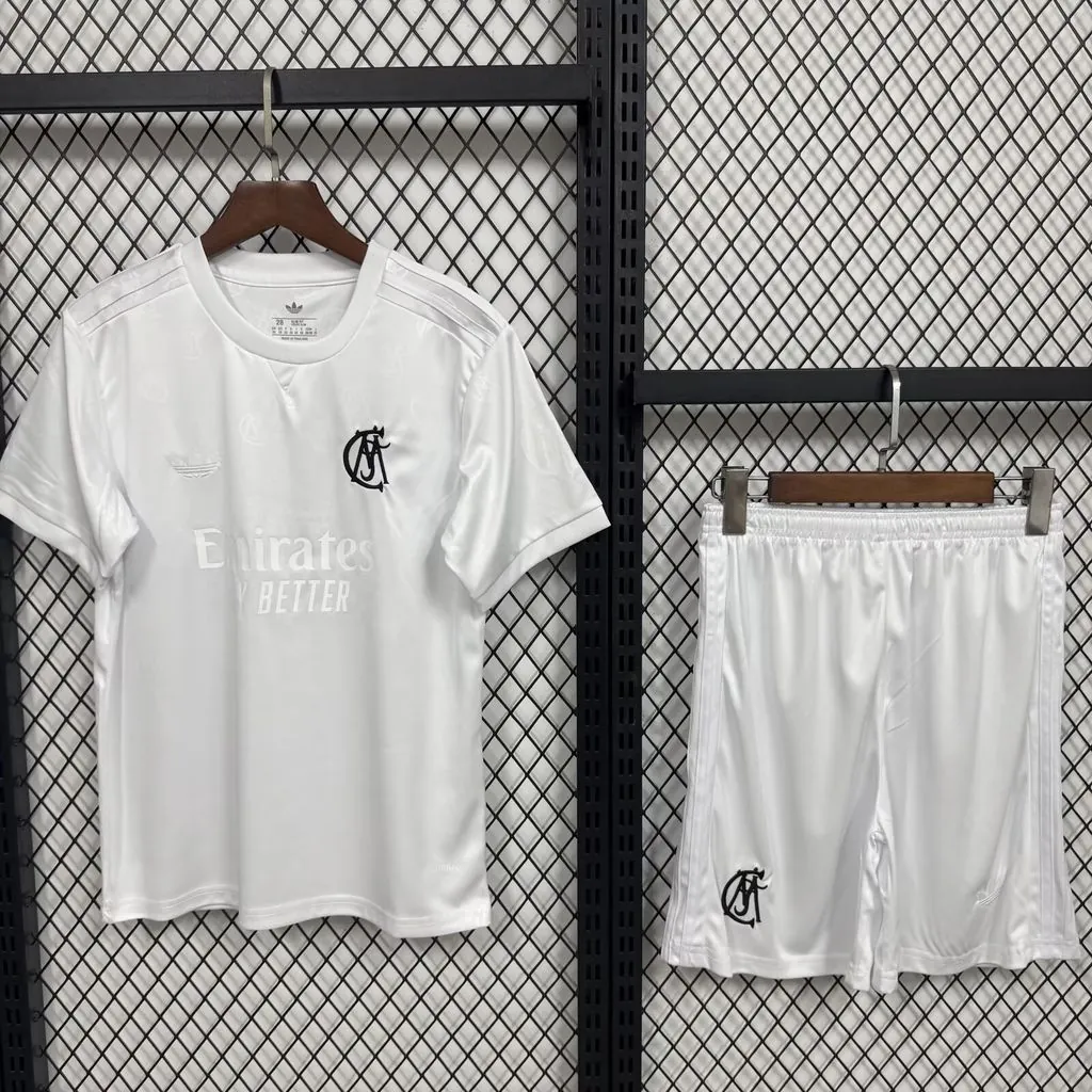 26-27 Real Madrid 125th Anniversary Kid Kits Youth Football Apparels AAAAJersey Supply Yupoo 4 2