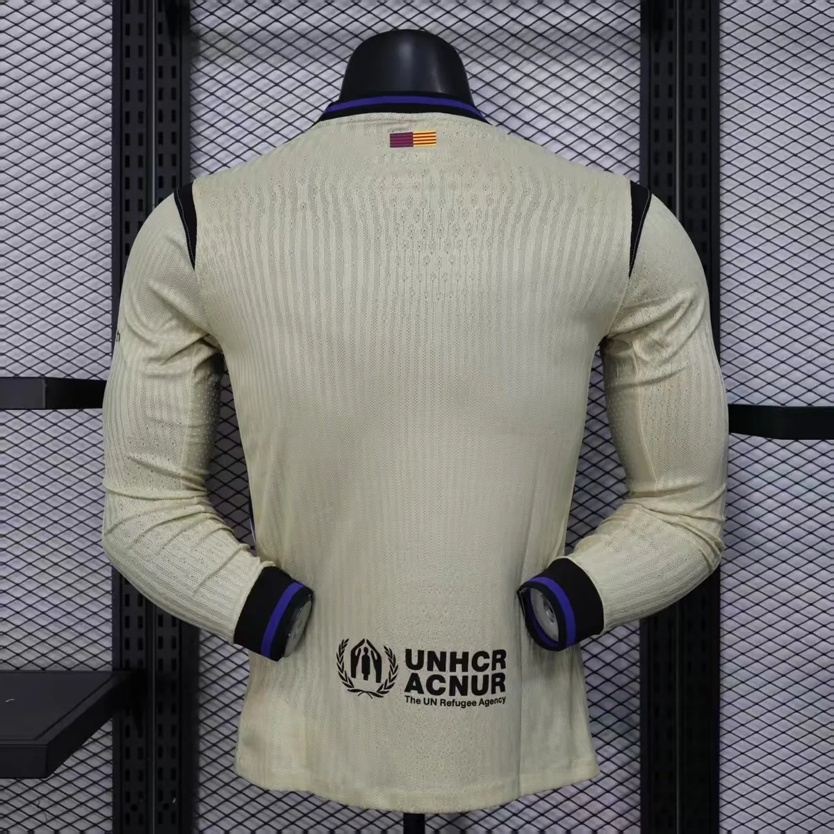 25-26 Barcelona Away Kit Football Player Version Long Sleeve Shirt AAAAJersey Supply Yupoo 2
