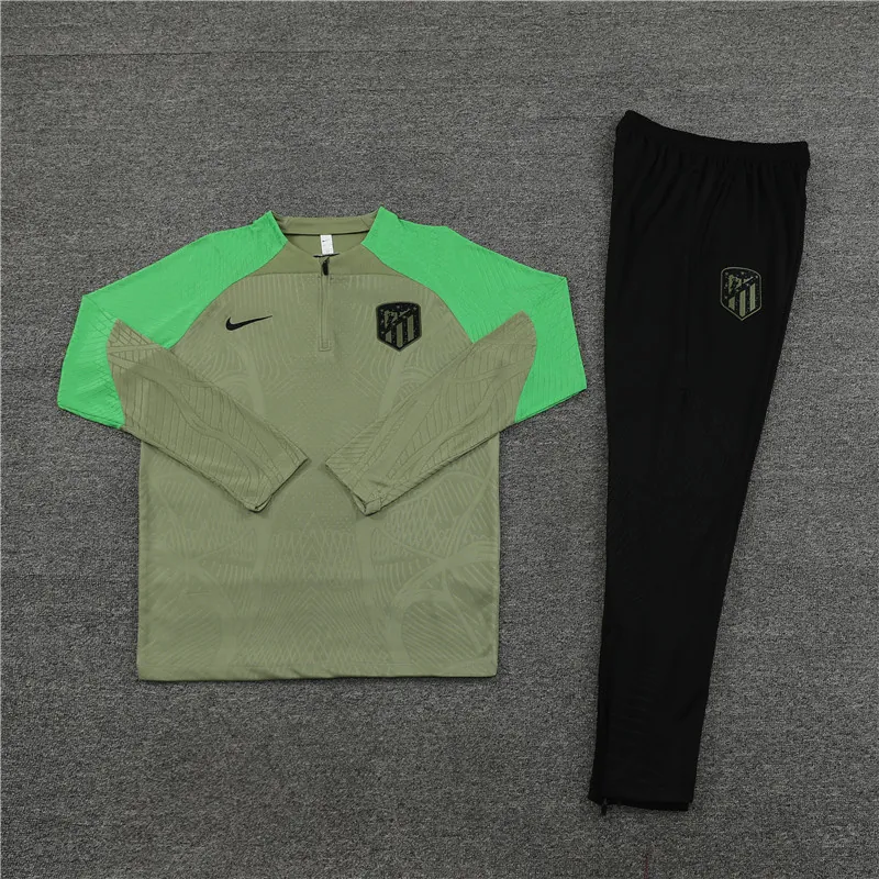 23-24 Atletico Madrid Long Sleeve Kits Zipper Training Suits Jersey Supplier Yupoo 2