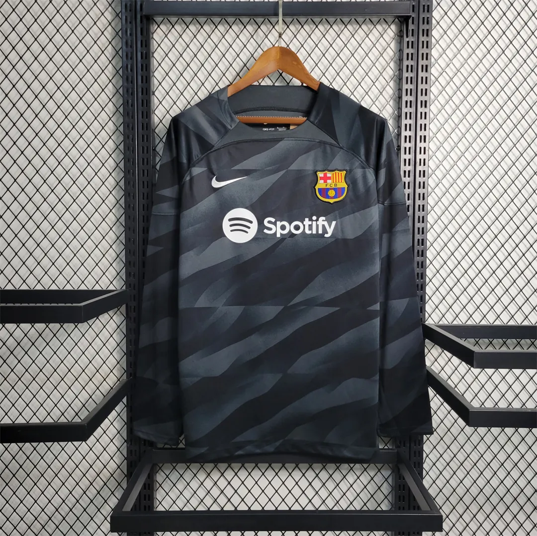 23-24 Barcelona Black Goalkeeper long sleeve 9