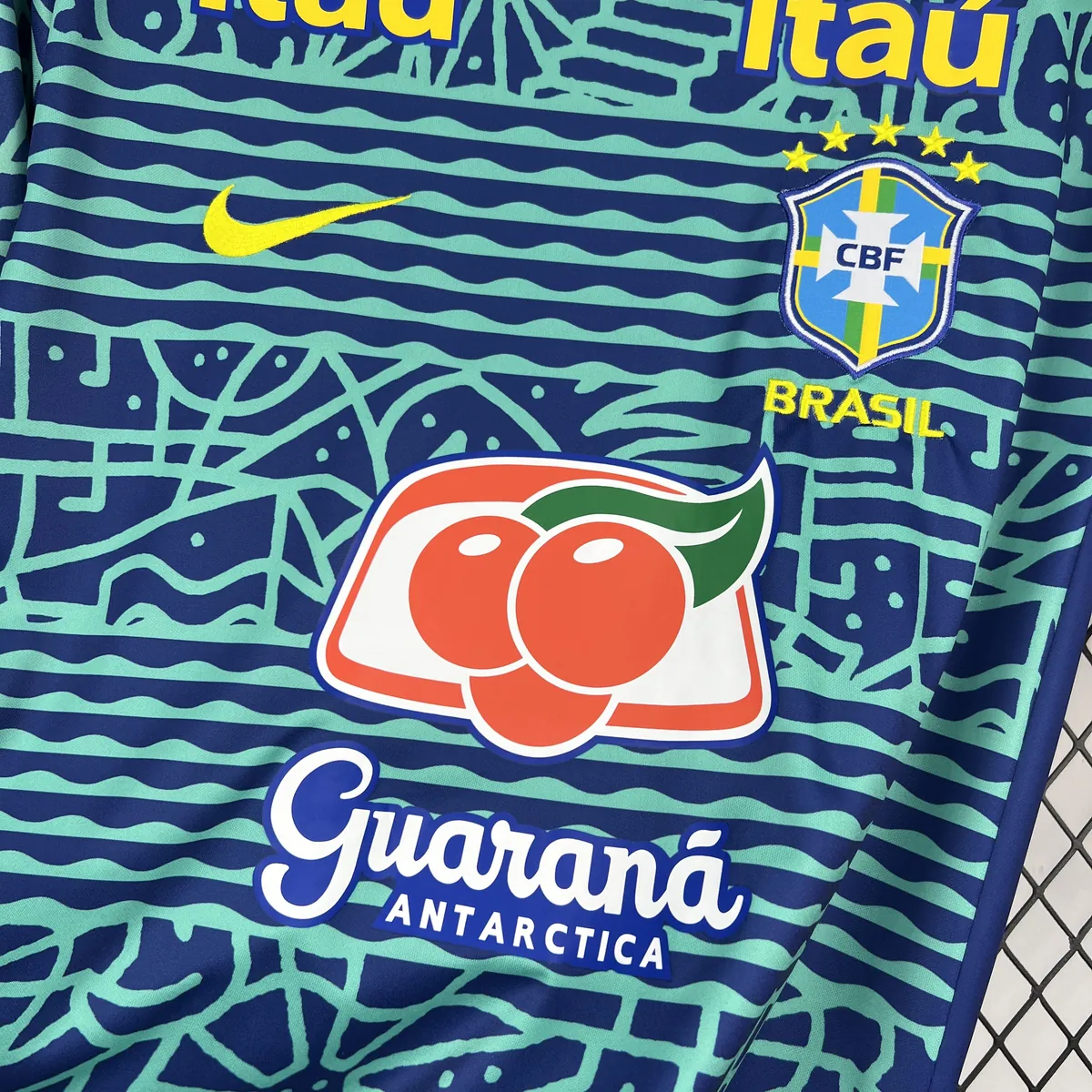 2024 Brazil Mens Pre-Match Kit Football Retro T-Shirt AAAAJersey Supply Yupoo 9 3