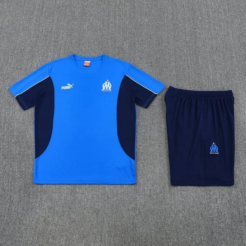 25-26 Marseille Blue Training Kits Football Tracksuits 1
