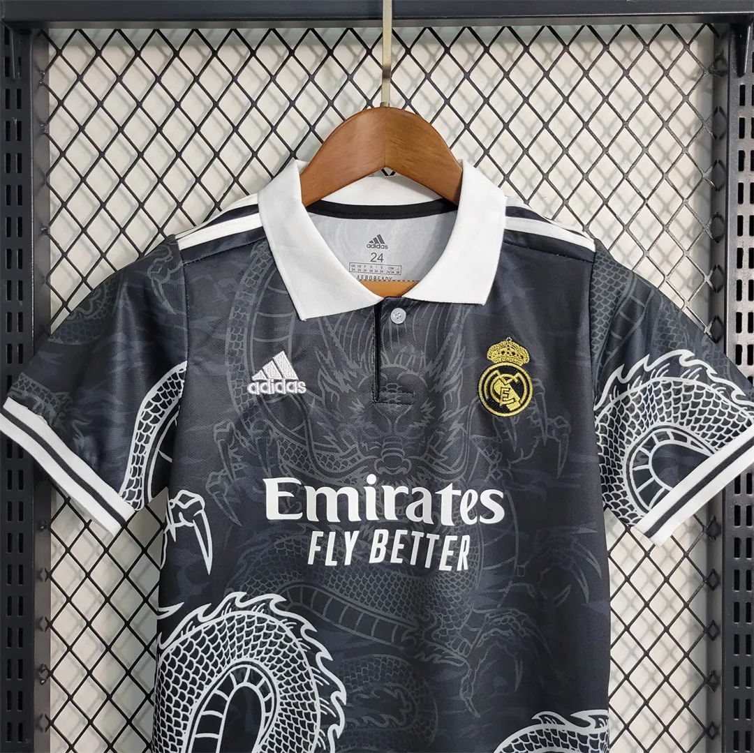 23-24 Real Madrid Special Edition Black kids kit 5