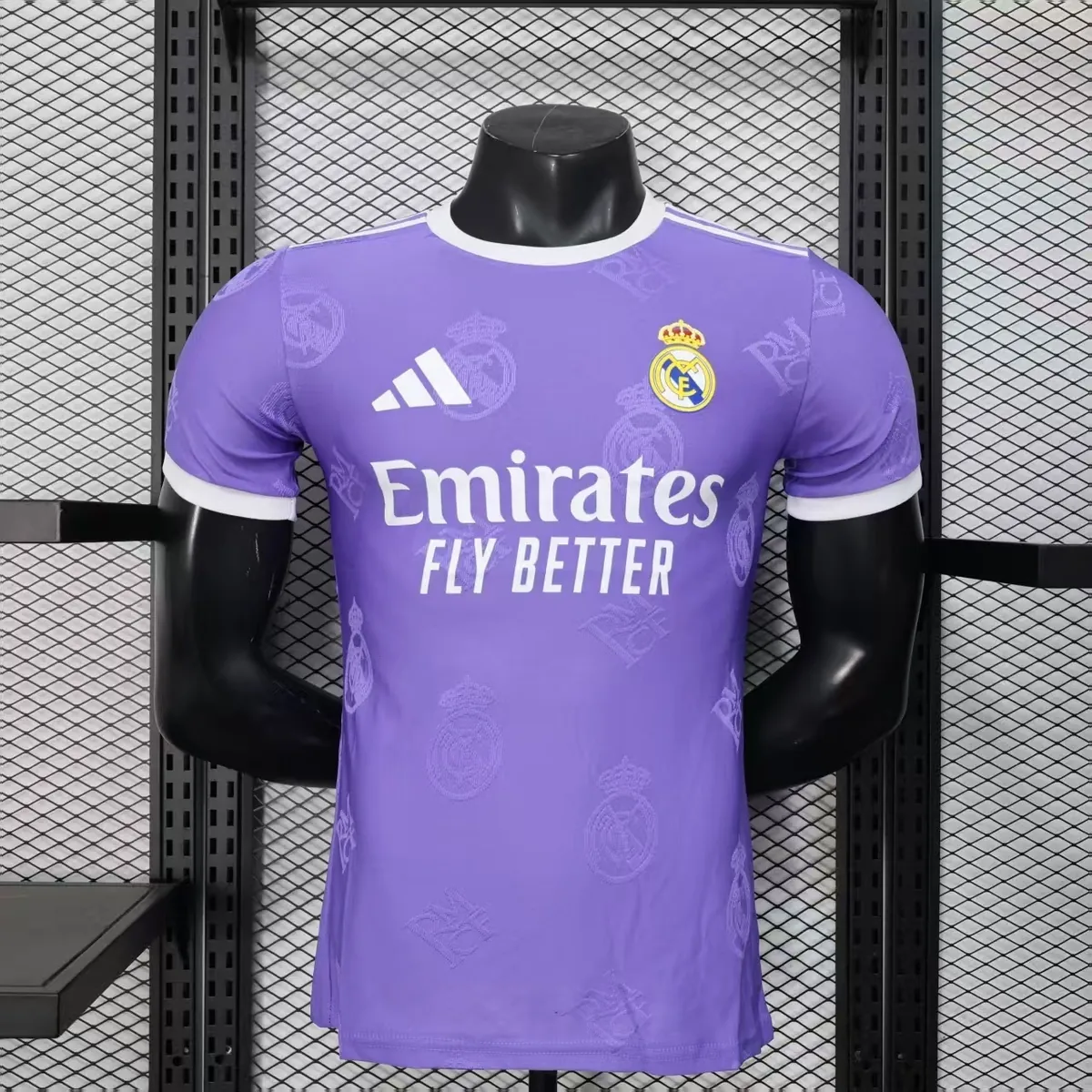 25-26 Real Madrid OG Special Edition Kit Purple Player Version Shirt AAAAJersey Wholesale Yupoo 4