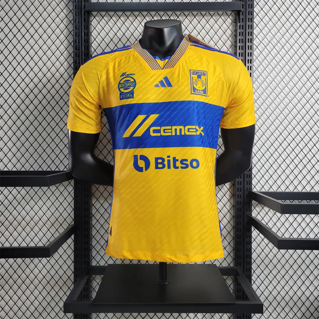 23-24 Tigres UANL Home Kit Player Version Shirts Soccer Jerseys Yupoo 11