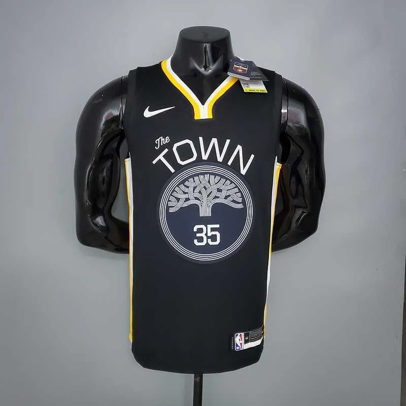Durant#35 Golden State Warriors black 9