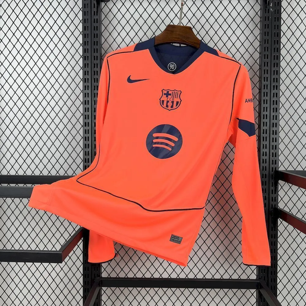25-26 Barcelona Third Away Kit Football Long Sleeve T-Shirt AAAAJersey Dropship Yupoo 4
