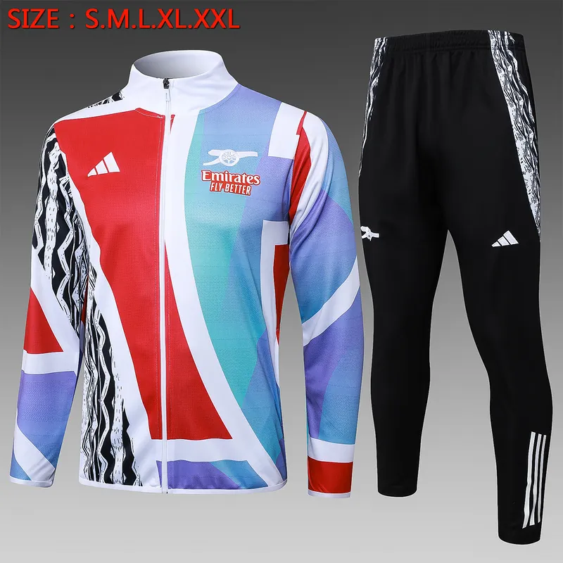 24-25 Arsenal Pre-Match Football Tracksuit Long Jacket Suits 5