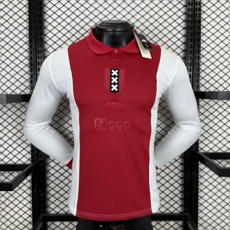 25-26 Ajax 125th Anniversary Long Sleeve Kit Player Version Shirt AAAAJersey Wholesale Yupoo 3
