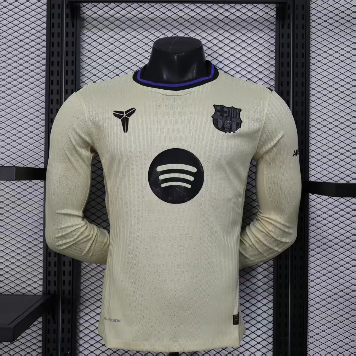 25-26 Barcelona Away Kit Football Player Version Long Sleeve Shirt AAAAJersey Supply Yupoo 7