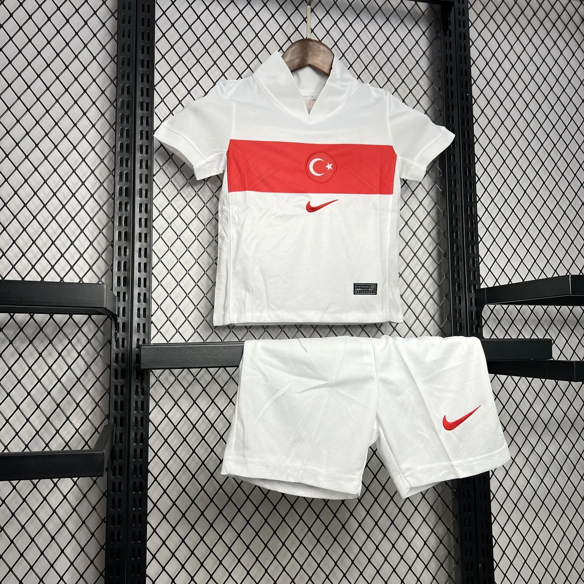 2024 Turkey Home Kid Kits UEFA Euro Youth Apparels AAAAJersey Wholesale Yupoo 4