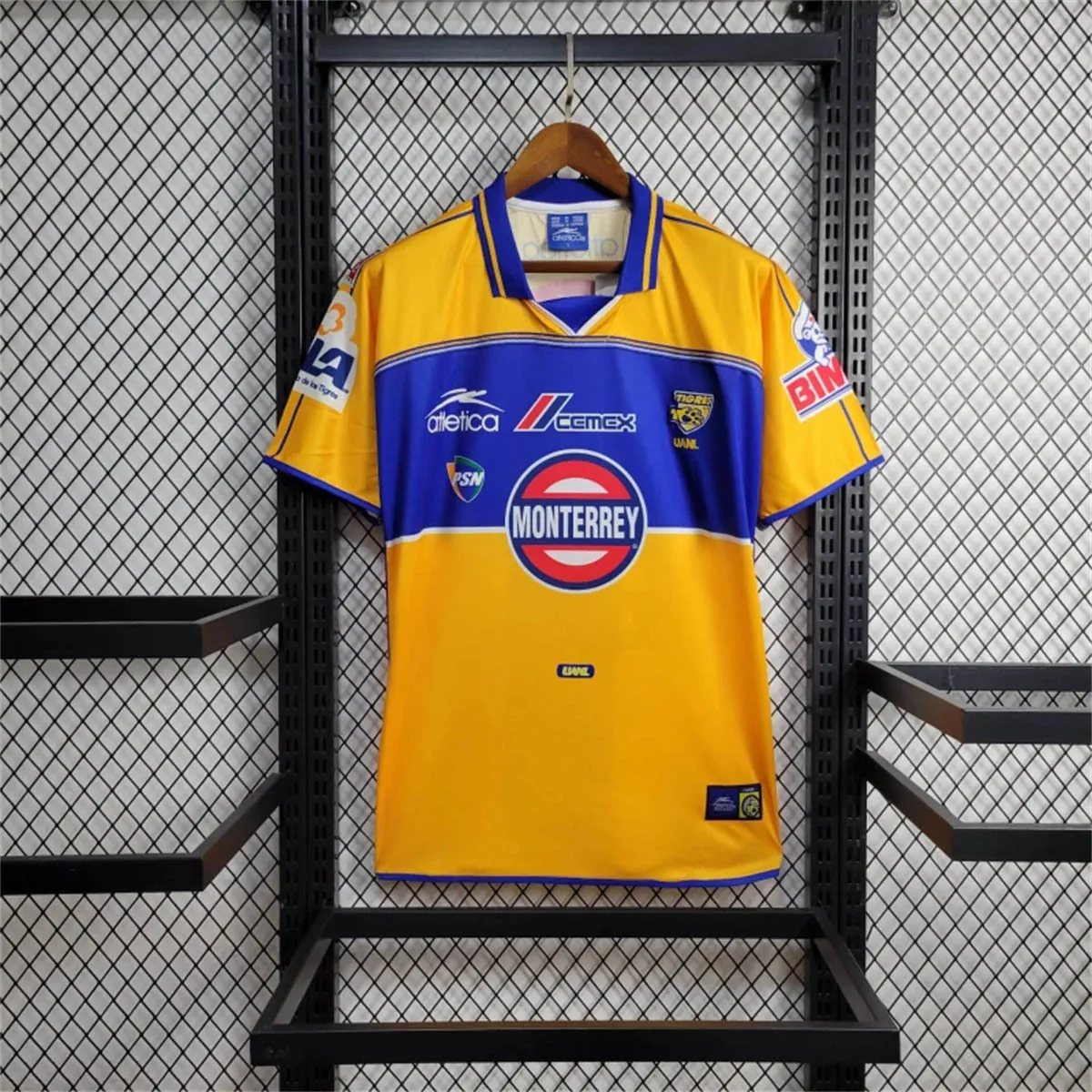 01-02 Tigres UANL Home Retro Kit Vintage Shirt Soccer AAAAJersey Yupoo 7