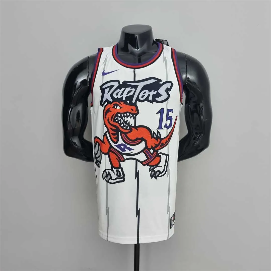 Toronto Raptors CARTER #15 White NBA Jersey 9