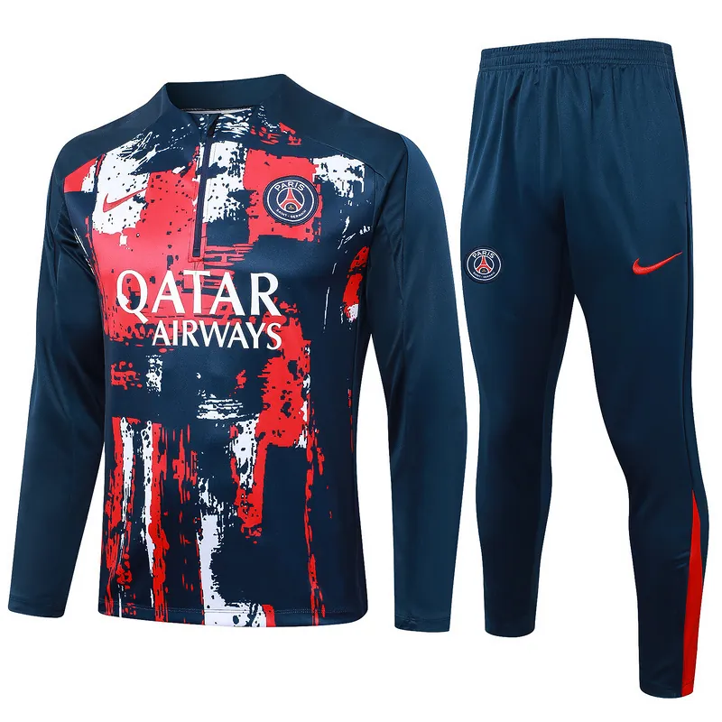 24-25 PSG Long Sleeve Training Suit Football Shirts 3