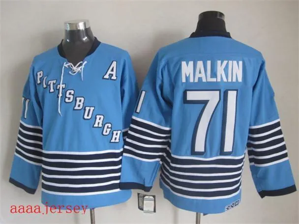 Pittsburgh Penguins retro ice hockey jersey M-3XL 匹兹堡企鹅队复古冰球服 4