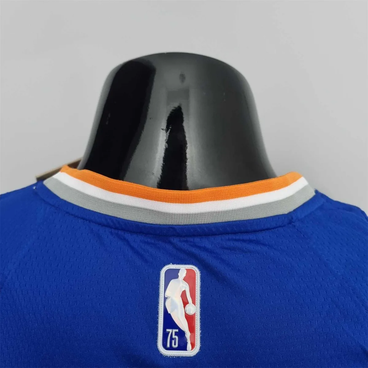 75th Anniversary Lin #17 New York Knicks Blue NBA Jersey 6