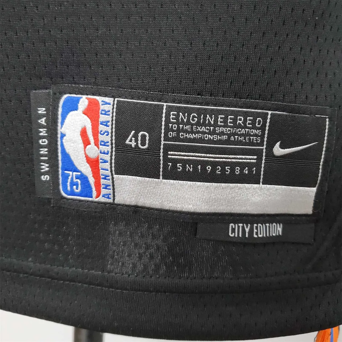 2022 Season Barrett #9 Knicks Urban Edition Black NBA Jersey 8