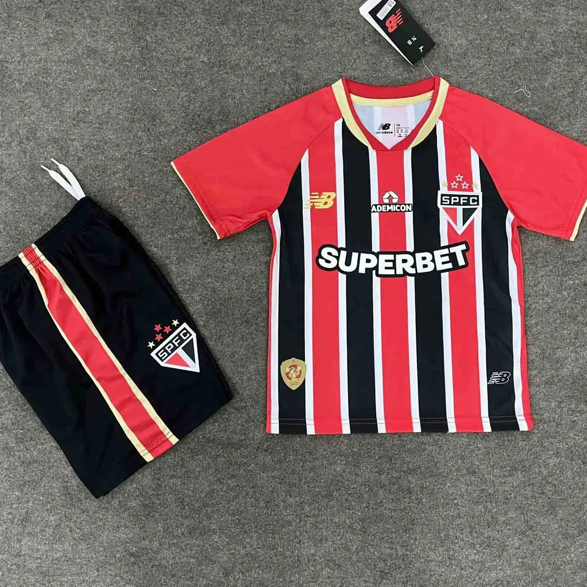 25-26 Sao Paulo Away Kid Kits Youth Apparels AAAAJersey Yupoo 2