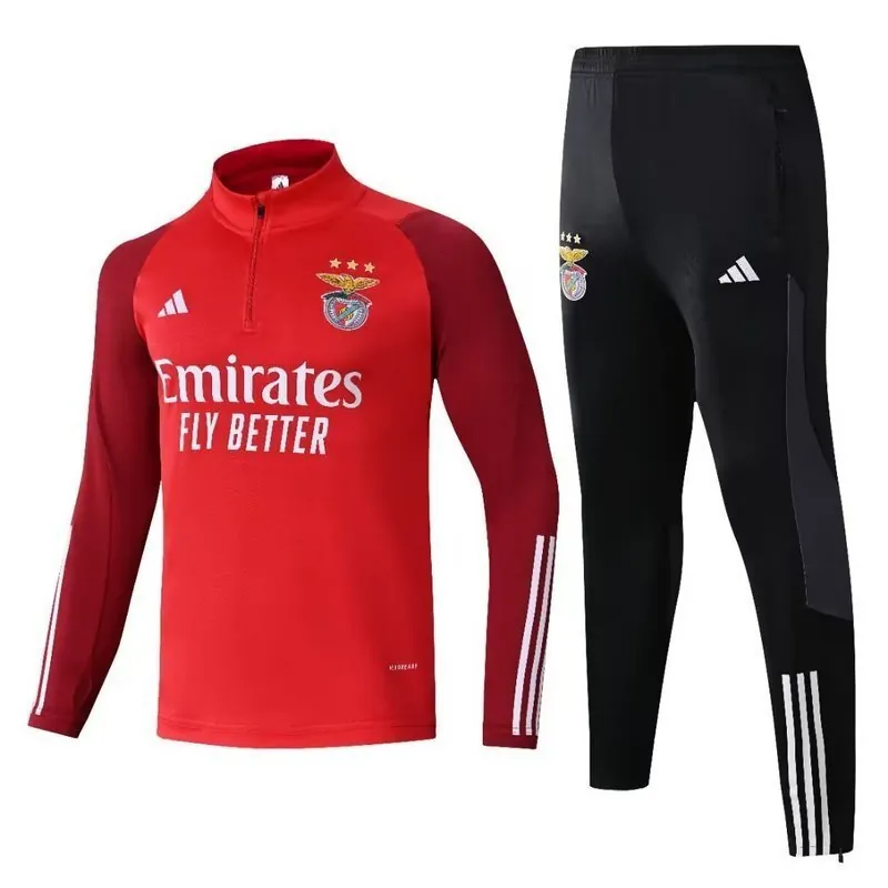 23-24 Benfica Training Suits Red Long Sleeve Kits Football Jerseys Yupoo 4