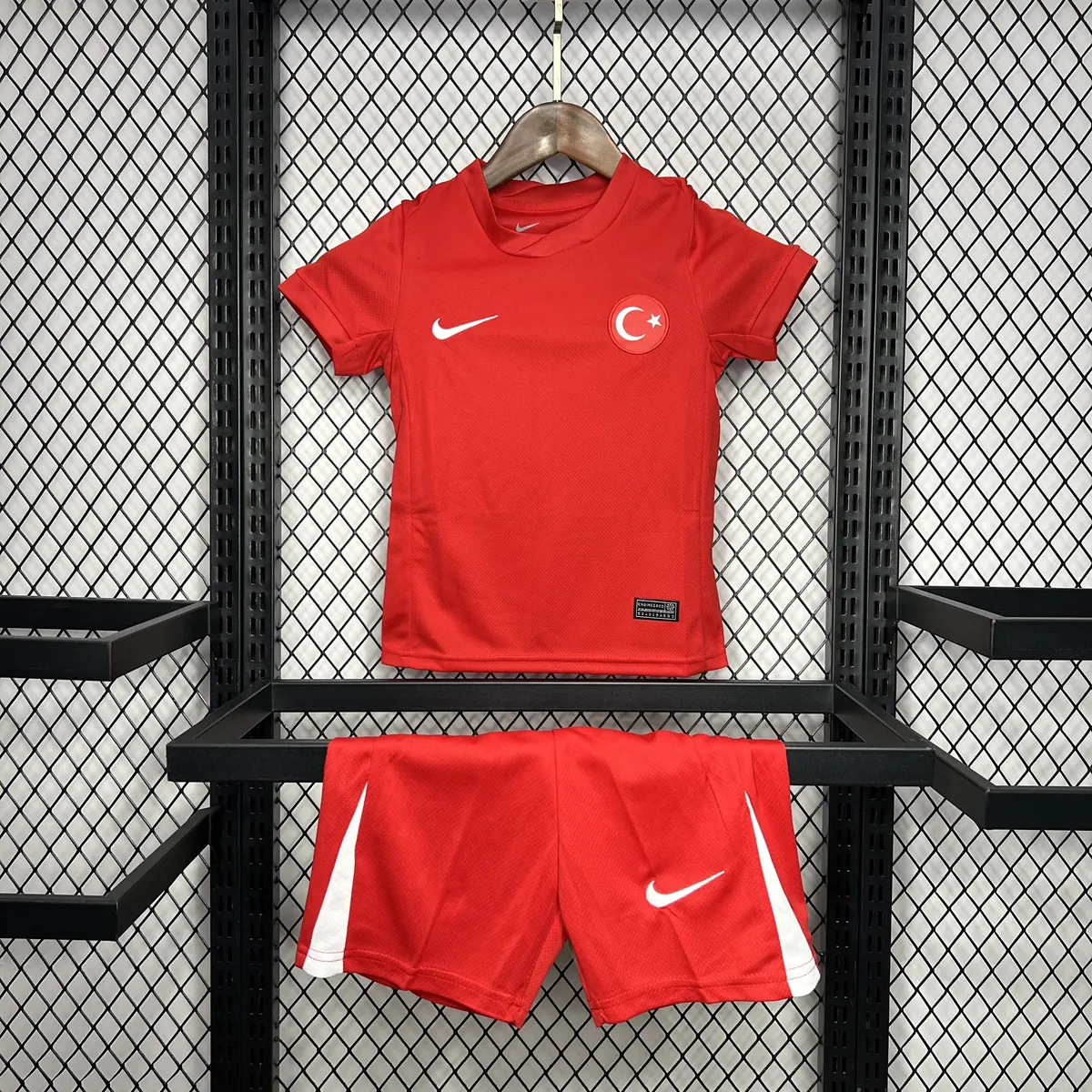 2024 Turkey Away Kid Kits UEFA Euro Youth Apparels Football AAAAJersey Supplier 7