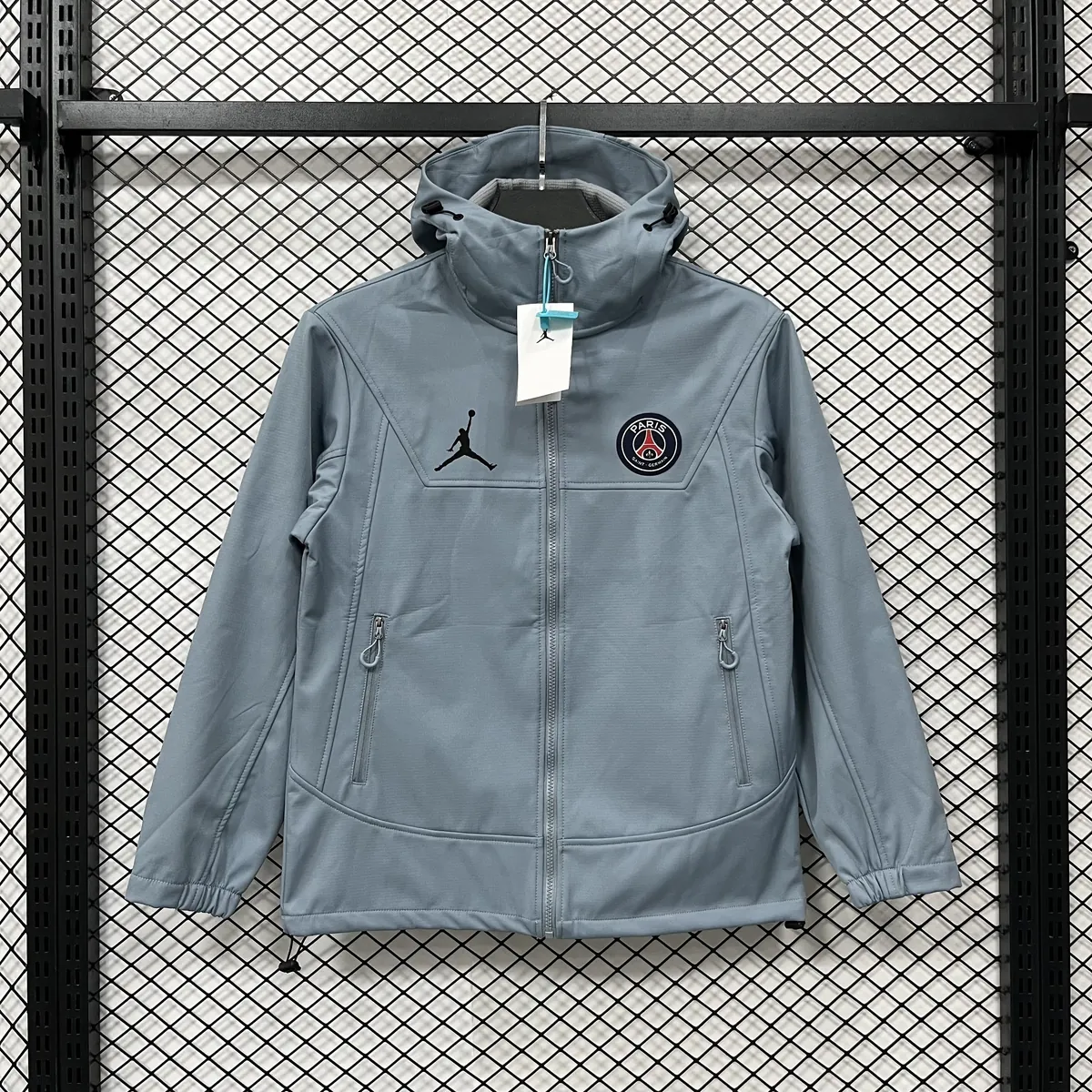 25-26 PSG hardshell jacket Kit Soccer Windbreaker AAAAJersey Supply Yupoo 2