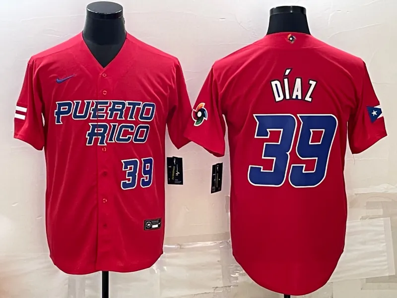 Puerto Rico 2023 World Cup Baseball Jerseys 46