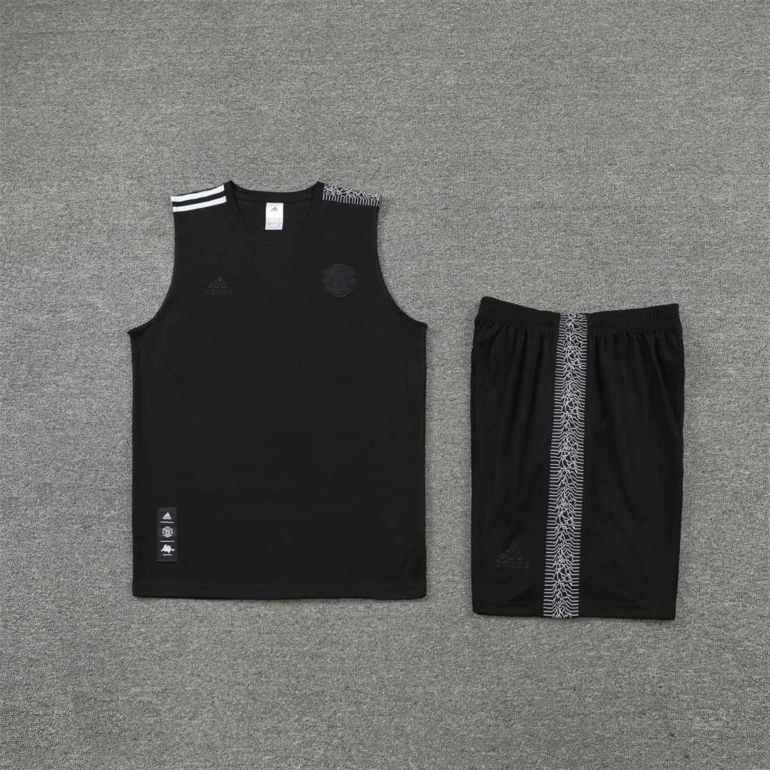 22-23 Manchester United vest training suit kit Black 1