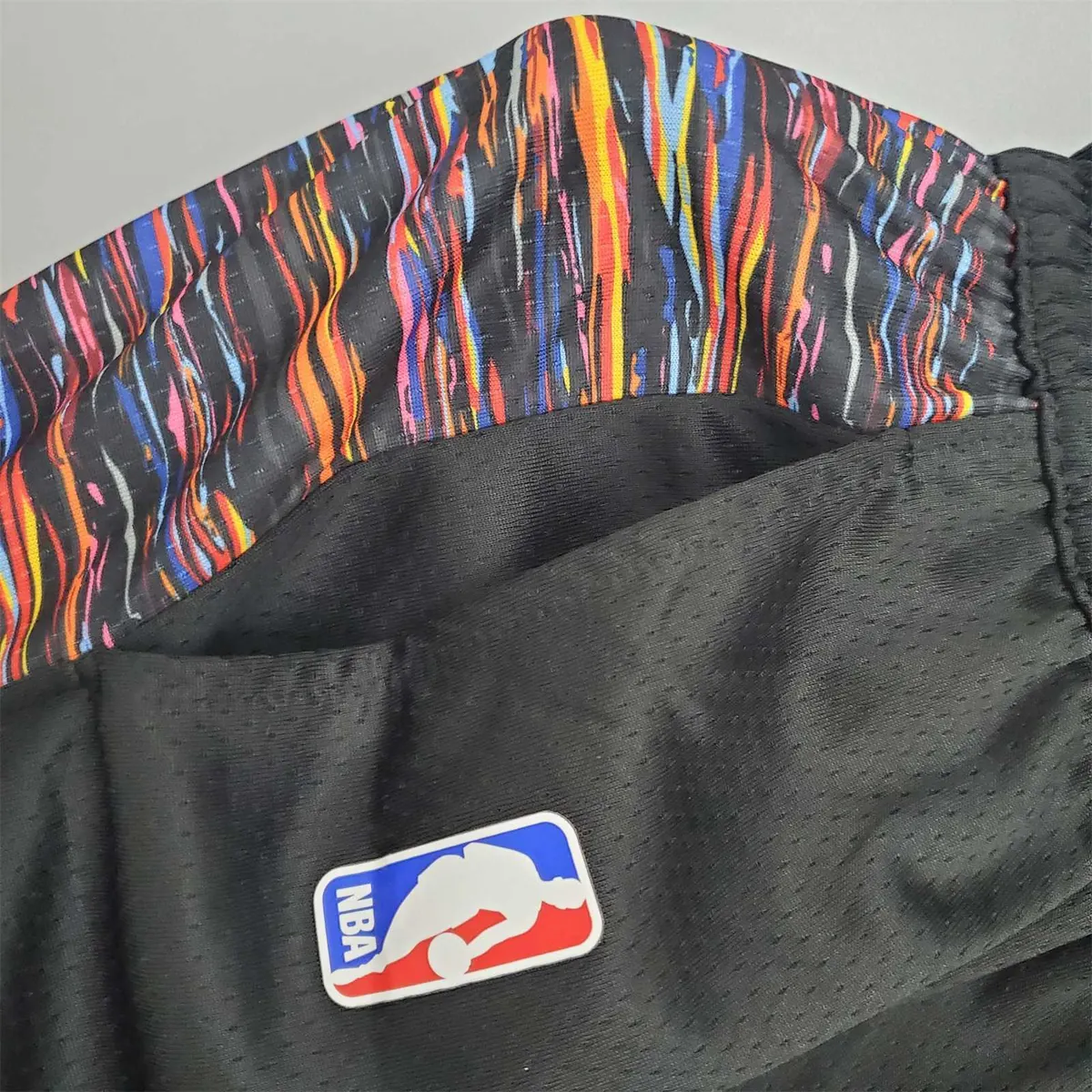 Brooklyn Nets City version black NBA shorts 4