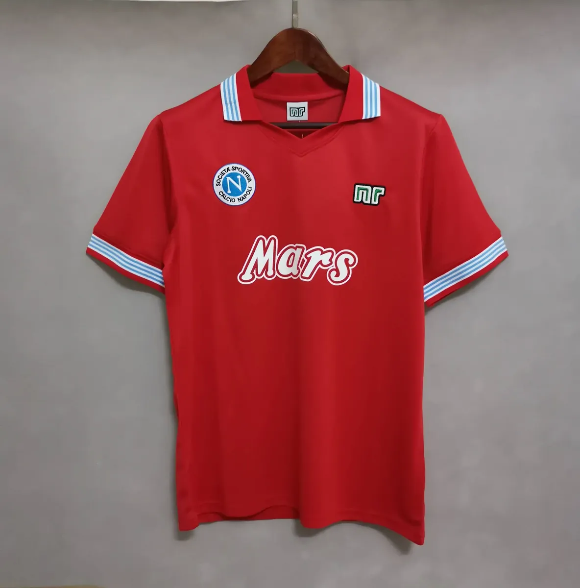 88-89 Napoli away red 8