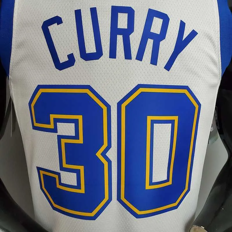 Retro version CURRY#30 Golden State Warriors white 3